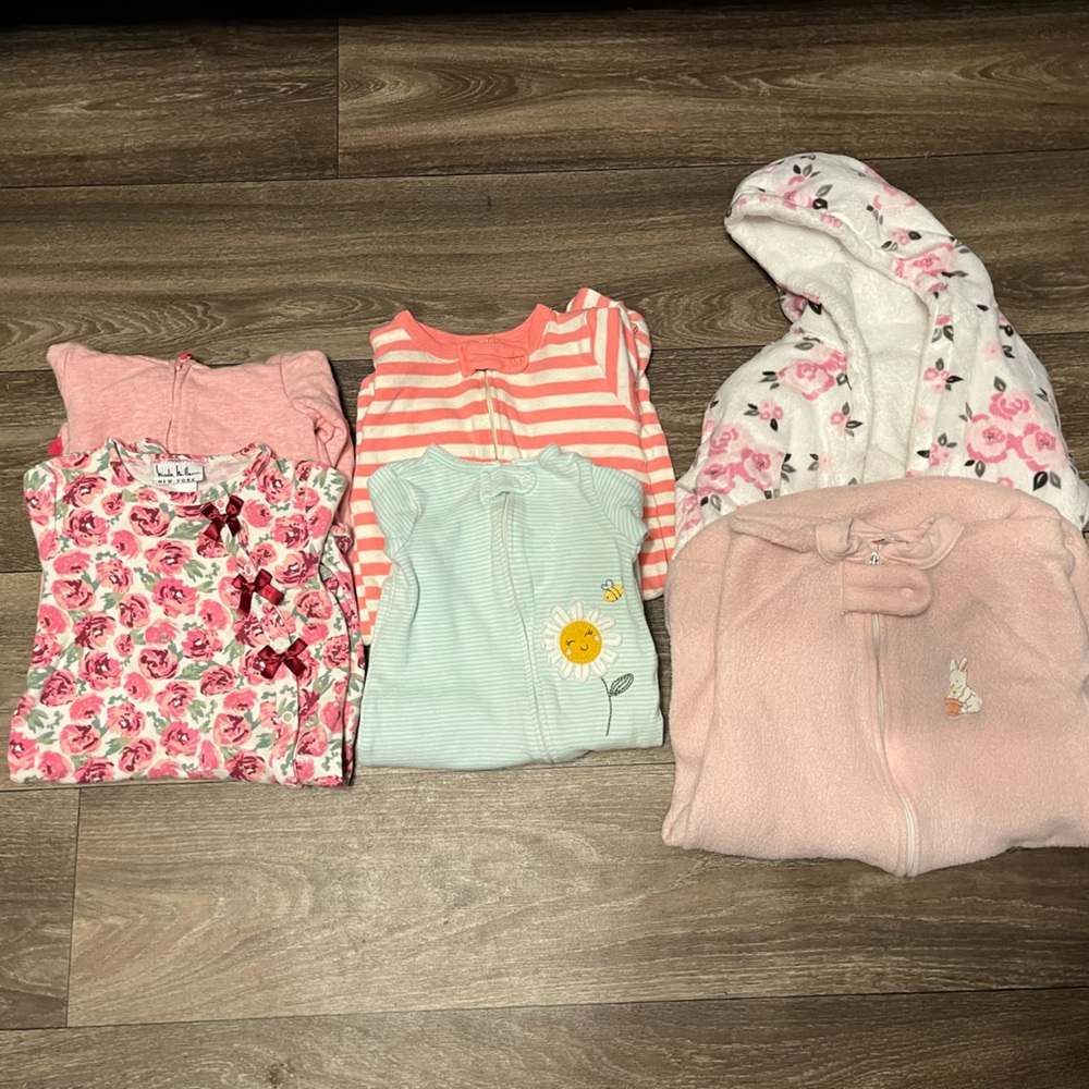 9 piece 3-6 month baby girl bundle